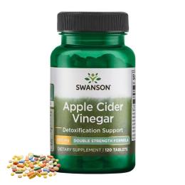 Натуральна добавка і екстракт Swanson Apple Cider Vinegar - 120 tabs (2023-10-5881)