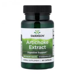 Натуральна добавка і екстракт Swanson Artichoke Extract Standardized 250 mg - 60 caps (2022-10-0423)