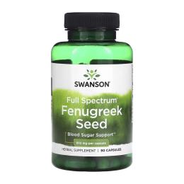 Натуральна добавка і екстракт Swanson Fenugreek Seed 610mg - 90 cap (100-70-4565538-20)
