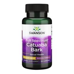 Натуральна добавка і екстракт Swanson Full Spectrum Catuaba Bark 465mg - 60 caps (2023-10-2733)