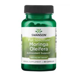 Натуральна добавка і екстракт Swanson Full Spectrum Moringa Oleifera 400mg - 60 caps (2023-10-5875)