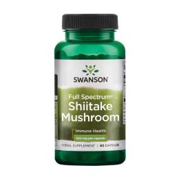 Натуральна добавка і екстракт Swanson Full Spectrum Shiitake Mushroom 500mg - 60 caps (2023-10-2304)