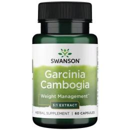 Натуральна добавка і екстракт Swanson Garcinia Cambogia 5:1 Extract 80 mg - 60 caps (100-85-2286059-20)