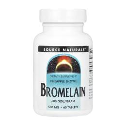 Натуральна добавка і екстракт Source Naturals Bromelain 600 GDU - 60 tabs (2023-10-6481)
