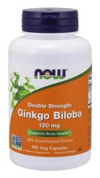 Натуральна добавка і екстракт Now Foods Ginkgo Biloba 120mg - 100 vcaps (2022-10-0709)