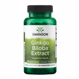 Натуральна добавка і екстракт Swanson Ginkgo Biloba Extract 120 mg - 100 veg caps (100-87-5868429-20)