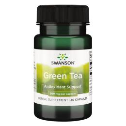 Натуральна добавка і екстракт Swanson Green Tea 500mg - 30 caps (100-78-9852234-20)