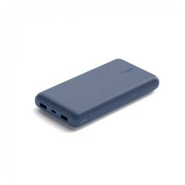 Зовнішній портативний акумулятор Belkin 20000mAh 2хUSB-A/USB-C Blue 15W (BPB012BTBL)