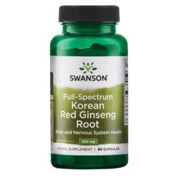 Натуральна добавка і екстракт Swanson Korean Red Ginseng Root 400 mg - 90 caps (100-64-6205989-20)