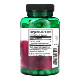 Натуральна добавка і екстракт Swanson MSM 1000mg - 120 caps (2023-10-4062)