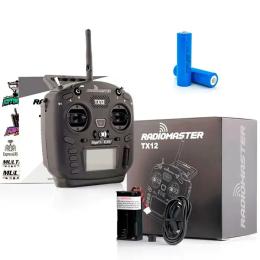 FPV пульт RadioMaster TX12 MKII ELRS M2 з акумуляторами 18650 ViPow (2 x 1200мАг)