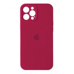 Чохол-накладка EpiK Silicone Case Full Camera для iPhone 12 Pro Max Rose Red