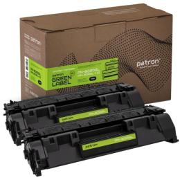 Картридж для принтера Patron HP LJ CF280A GREEN Label (DUAL PACK) Black (PN-80ADGL)