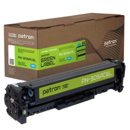 Картридж для принтера Patron HP 305A (CE411A) Green Label Cyan (PN-305ACGL)