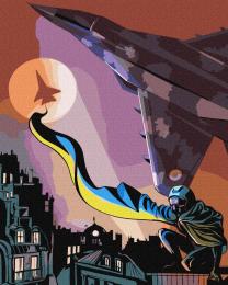 Картина за номерами Ідейка KHO4860 Привид Києва 40x50см