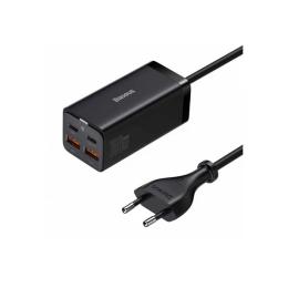 Мережевий зарядний пристрій для телефона Baseus GaN3 Pro Black (2 Type-C + 2 USB) 100W