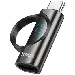 Перехідник Hoco UA32A Type-C (тато)  -  Lightning (мама) Black