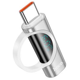 Перехідник Hoco UA32A Type-C (тато)  -  Lightning (мама) Silver