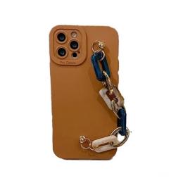 Чохол-накладка Infinity Glamour Marble Wrist Bracket для iPhone 12 Pro Light Brown