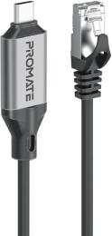 Дата-кабель Promate clink-rj45 USB Type-C (тато)  -  RJ45 (тато)