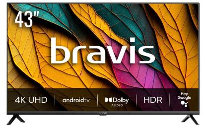 Телевізор Bravis 43K6000U Black 43