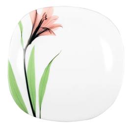 Тарілка Vittora V-215Spl десертна Рожева лілія Square 21.5 см