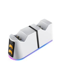 Зарядна станція для геймпада Vertux Duodock-ps5 White