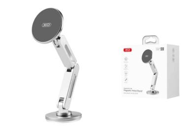 Тримач в авто XO C148 Metal Twin Bar 360 Rotating Magnetic Handse Silver