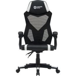 Ігрове крісло Canyon Flow MCH01 Mesh Black White (CNE-MCH01W)