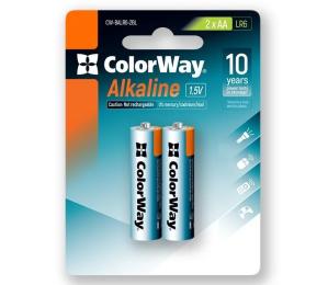 Батарейка ColorWay Alkaline Power AA (CW-BALR06-2BL) 2 шт