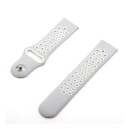 Ремінець для смарт-годинника Infinity Sport SILICONE 22 mm Gray White