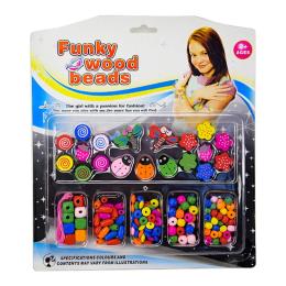 Набір для рукоділля A-Toys TX1134A деревяні намистини, гумка