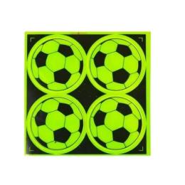 Наклейка Infinity Мяч Green світловідбиваюча 4 шт 7 см