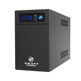 Джерело безперебійного живлення Kraft KRF-1200VA/720W (LED) LiFePO4 UPS Black