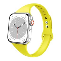Ремінець для смарт-годинника Infinity Silicone Strap Slim Apple Watch 38mm/41mm Yellow
