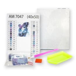 Алмазна мозаїка Ідейка AMO7331 Літні квіти 40х40см