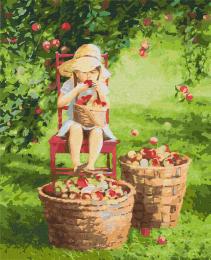 Картина за номерами Ідейка KHO4788 Яблука 40х50 см