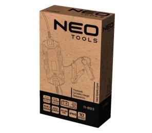 Зарядний пристрій для акумулятора автомобіля Neo Tools 11-893 Black Orange