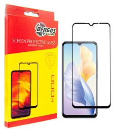 Захисне скло DENGOS Vivo V23e Full Glue Black