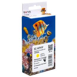 Картридж для принтера BARVA HP 711 (CZ132A/CZ136A) Yellow 26 мл (IC-H711Y)