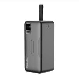 Зовнішній портативний акумулятор ColorWay Digital Display 50000mAh Black (CW-PB500LPC5BK-PDD)