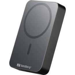 Зовнішній портативний акумулятор Sandberg Mag Wireless 10000mAh 20W Black (420-97)