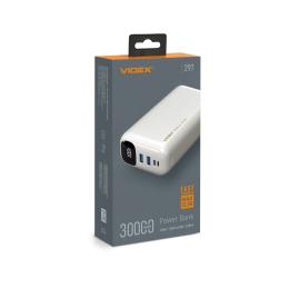 Зовнішній портативний акумулятор Videx VPB-297 30000 mAh White 22.5 Вт (VPB-297-W)