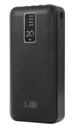 Зовнішній портативний акумулятор KingPower KP-27 20000mah Black 4 in 1