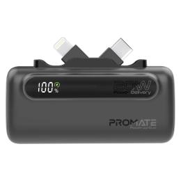 Зовнішній портативний акумулятор Promate PowerUp-Duo 5000 mAh Black (powerup-duo.black)