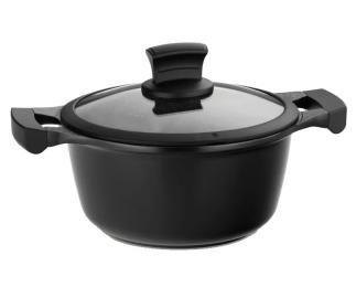 Каструля KELA Stella Nova 24 см Black з кришкою 3,5 л (12219)