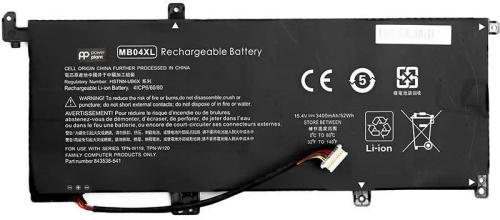 Акумулятор до ноутбука PowerPlant NB461707 HP Envy X360 15 15.2V 3400mAh MB04XL