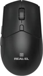 Мишка REAL-EL RM-460W Black (EL123200048)