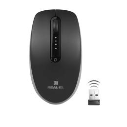Мишка REAL-EL RM-455W Black (EL123200047)