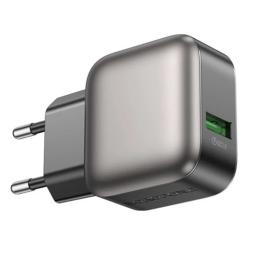 Адаптер живлення для телефона Borofone BAS52A Absolute (1USB-A) Black